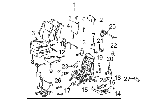 2007 Toyota Tundra Cushion Shield, Black, Driver Side Diagram for 71806-0C050-C0