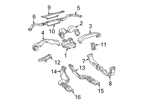 2006 Toyota 4Runner Ducts Diagram