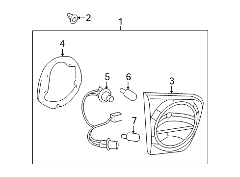 2018 Toyota Sequoia Lamp Assembly, Rear, LH Diagram for 81590-0C040