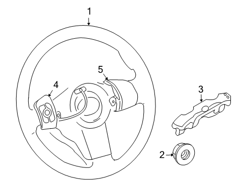 2007 Toyota RAV4 Steering Column & Wheel, Steering Gear & Linkage Diagram 5 - Thumbnail