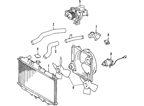 1994 Toyota Camry Electrical Components Diagram 1 - Thumbnail