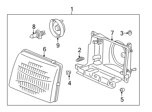 1997 Toyota Tacoma Bulbs Diagram