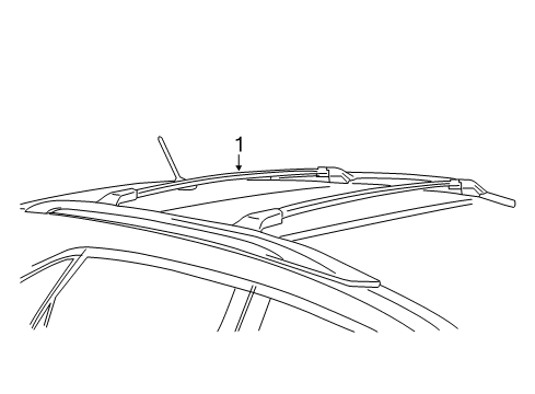 2010 Toyota Venza Roof Rack Diagram 1 - Thumbnail