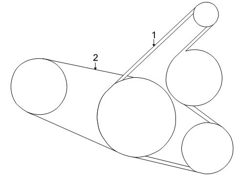 2004 Scion xB Belts & Pulleys Diagram