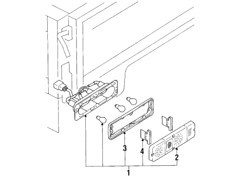 1992 Toyota Pickup Tail Lamps Diagram