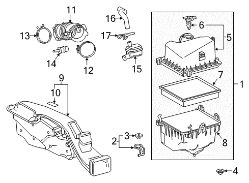 2018 Toyota Camry Air Intake Diagram