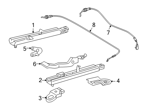 2011 Toyota Tacoma Tracks & Components Diagram 1 - Thumbnail