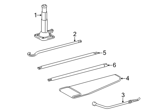 2021 Toyota Tundra Jack & Components Diagram 1 - Thumbnail