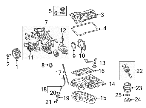 2014 Toyota Camry Engine Parts & Mounts, Timing, Lubrication System Diagram 3 - Thumbnail