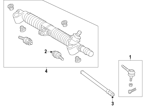 2014 Scion iQ Steering Column & Wheel, Steering Gear & Linkage Diagram 4 - Thumbnail