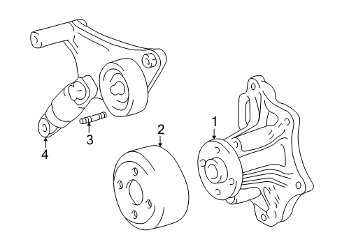 2001 Toyota RAV4 Water Pump Diagram