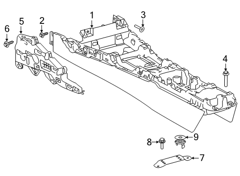 2021 Toyota GR Supra Center Console Diagram 2 - Thumbnail