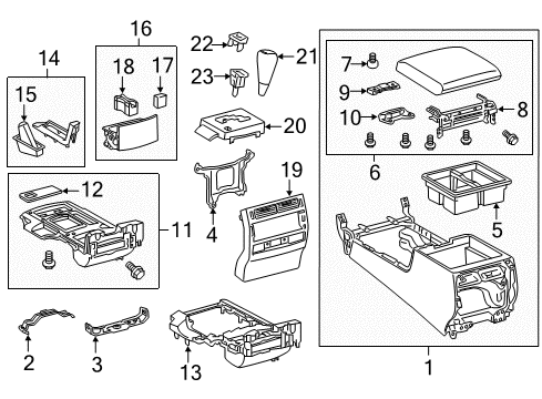 2019 Toyota Land Cruiser Cover Sub-Assembly, Park Diagram for 58809-60110-E1