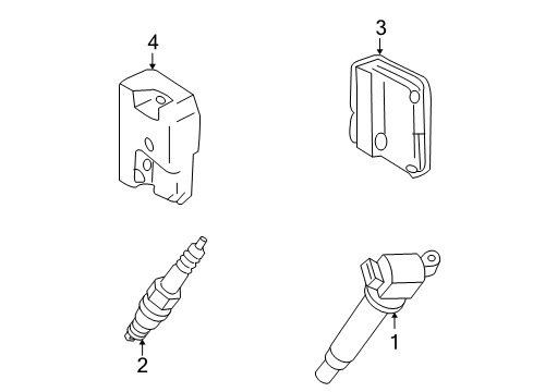 2008 Toyota Camry Computer, Hybrid Vehicle Control Diagram for 89981-33030