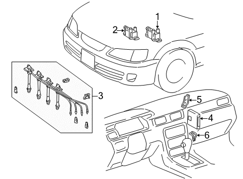 1998 Toyota Camry Ignition System Diagram 1 - Thumbnail