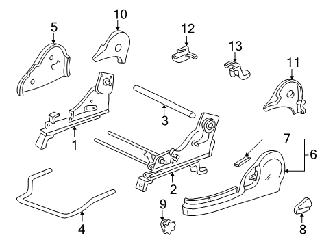 2003 Toyota Solara Tracks & Components Diagram 1 - Thumbnail