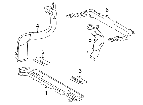 2015 Toyota Sienna Grille Assembly, Rear Heat Diagram for 87180-08020-B2