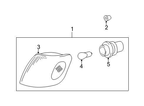 1998 Toyota Sienna Bulbs Diagram 1 - Thumbnail