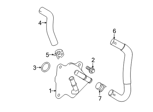 2021 Toyota Venza Engine Oil Cooler Diagram