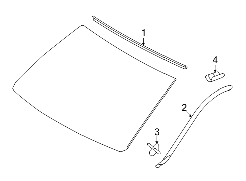 2021 Toyota Land Cruiser Reveal Moldings Diagram