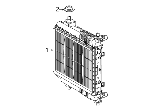 2021 Toyota GR Supra Radiator & Components Diagram 3 - Thumbnail