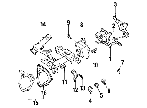 1999 Toyota Avalon Housing & Components Diagram