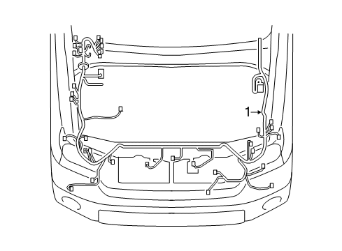 2007 Toyota Tundra Engine Harness Diagram for 82111-0C570