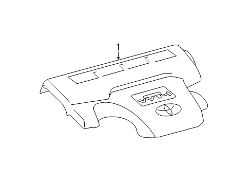 2017 Toyota RAV4 Engine Appearance Cover Diagram