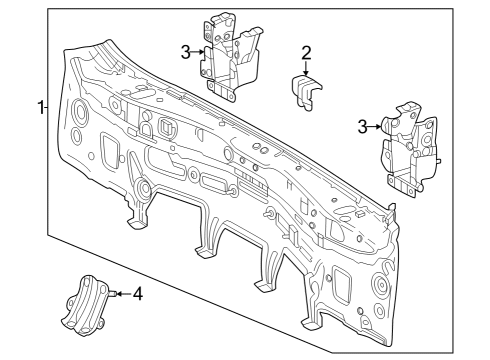 2024 Toyota Grand Highlander Rear Body Diagram