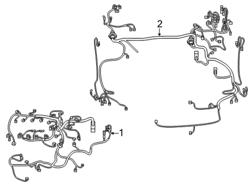 2022 Toyota Corolla Cross WIRE, ENGINE ROOM MA Diagram for 82111-0A890