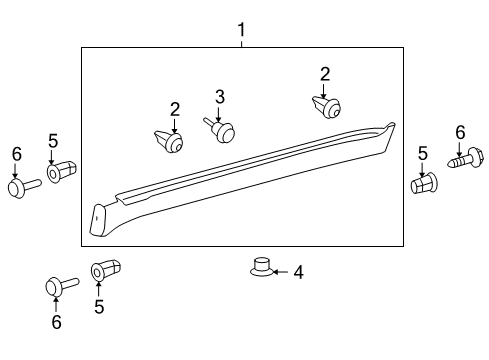 2010 Toyota Land Cruiser Exterior Trim - Pillars, Rocker & Floor Diagram 2 - Thumbnail