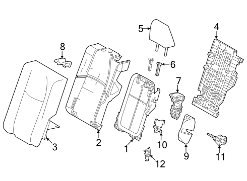 2023 Toyota bZ4X COVER SUB-ASSY, RR S Diagram for 71078-42E30-C1