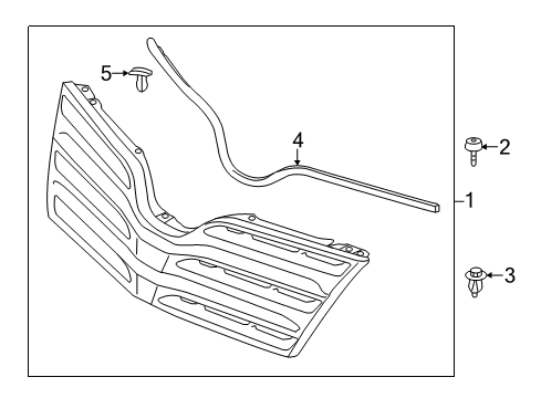 2015 Toyota Venza Grille & Components Diagram