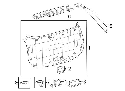 2023 Toyota bZ4X Lift Gate Diagram