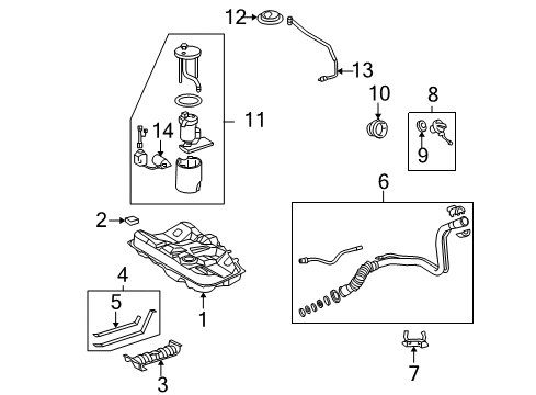 2008 Toyota Camry Fuel Supply Diagram