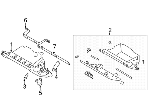 2023 Toyota GR86 POCKET COMPL USA Diagram for SU003-11178