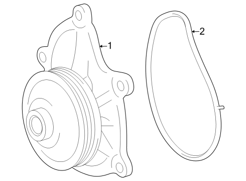 2023 Toyota Crown Water Pump Diagram