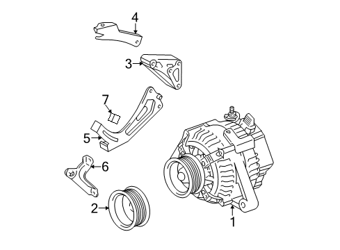 2006 Toyota Camry Alternator Diagram 3 - Thumbnail