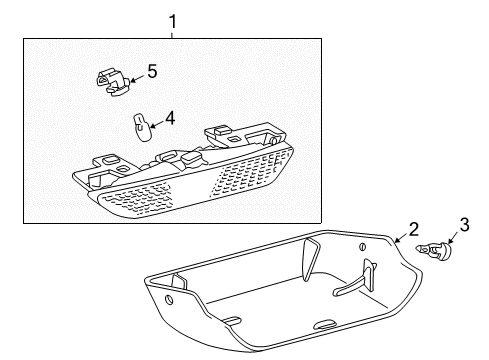 2007 Toyota Matrix High Mount Lamps Diagram