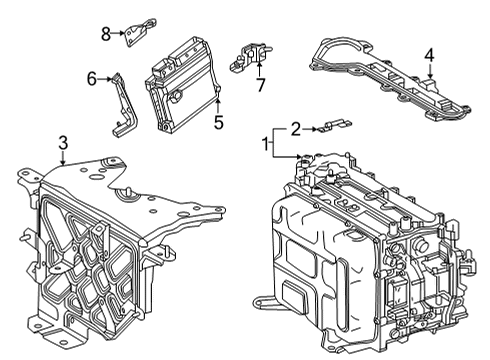 2019 Toyota Mirai Electrical Components Diagram