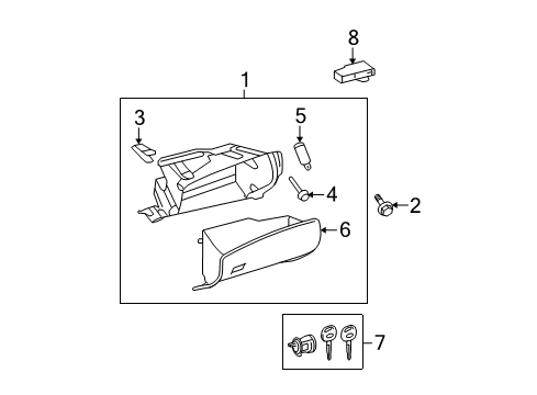 2011 Toyota Highlander Glove Box Diagram 1 - Thumbnail