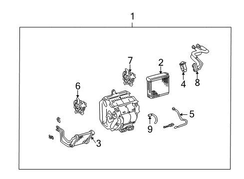 2003 Toyota Camry Heater Core & Control Valve Diagram 2 - Thumbnail