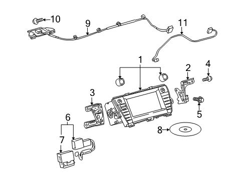 2011 Toyota Prius Navigation System Diagram