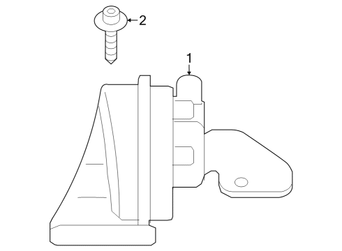 2021 Toyota GR Supra Horn Diagram