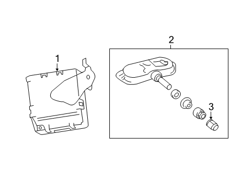 2017 Toyota Yaris Switch, Tire PRESSUR Diagram for 84746-02020