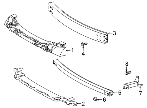 2021 Toyota Highlander Bumper & Components - Front Diagram 3 - Thumbnail