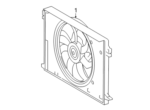 2021 Toyota Venza Cooling System, Radiator, Water Pump, Cooling Fan Diagram