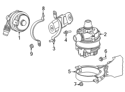 2021 Toyota GR Supra Water Pump Diagram