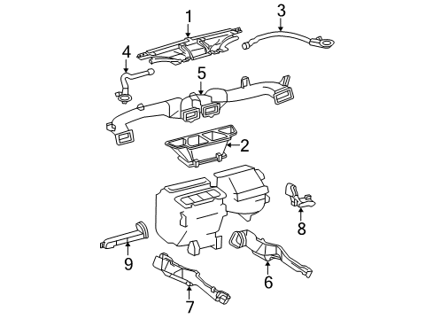 2007 Toyota Solara Ducts Diagram