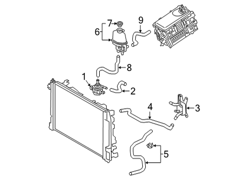 2022 Toyota Corolla Hose, Hv Water Pump Diagram for G922F-47010